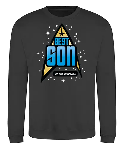 Best Trekkie Son - fathers day, dad, daddy, mothers day, mommy, gifts for son, 60s, 70s, 80s, christmas, christmas gifts, universe, Space, trekkie, nostalgia, galaxy - Sweatshirt