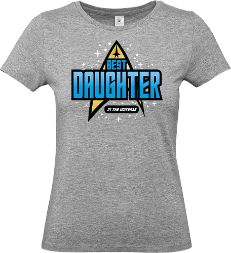Best Trekkie Daughter - fathers day, dad, daddy, mothers day, mommy, gifts for daughter, 60s, 70s, 80s, christmas, christmas gifts, universe, galaxy, Space, trekkie, nostalgia - Standard T-Shirt (Women)