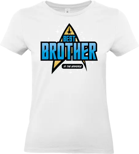 Best Trekkie Brother - fathers day, dad, daddy, mothers day, mommy, gifts for brother, 60s, 70s, 80s, christmas, christmas gifts, universe, galaxy, Space, trekkie, nostalgia - Standard T-Shirt (Women)