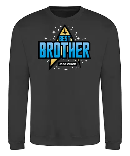 Best Trekkie Brother - fathers day, dad, daddy, mothers day, mommy, gifts for brother, 60s, 70s, 80s, christmas, christmas gifts, universe, galaxy, Space, trekkie, nostalgia - Sweatshirt