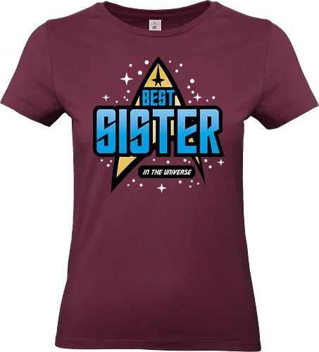 Best Trekkie Sister - fathers day, dad, daddy, mothers day, mommy, gifts for sister, 60s, 70s, 80s, christmas, christmas gifts, universe, galaxy, Space, trekkie, nostalgia - Standard T-Shirt (Women)