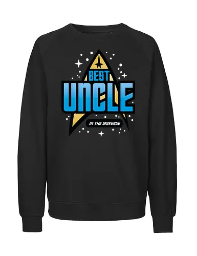 Best Trekkie Uncle - fathers day, dad, daddy, father, gifts for uncle, 60s, 70s, 80s, christmas, christmas gifts, universe, galaxy, Space, trekkie, nostalgia - Fairtrade Sweatshirt