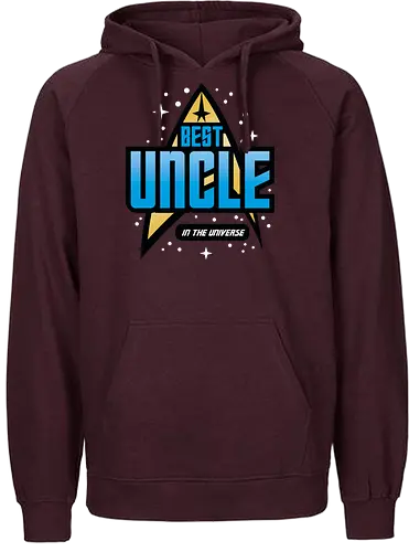 Best Trekkie Uncle - fathers day, dad, daddy, father, gifts for uncle, 60s, 70s, 80s, christmas, christmas gifts, universe, galaxy, Space, trekkie, nostalgia - Fairtrade Hoodie