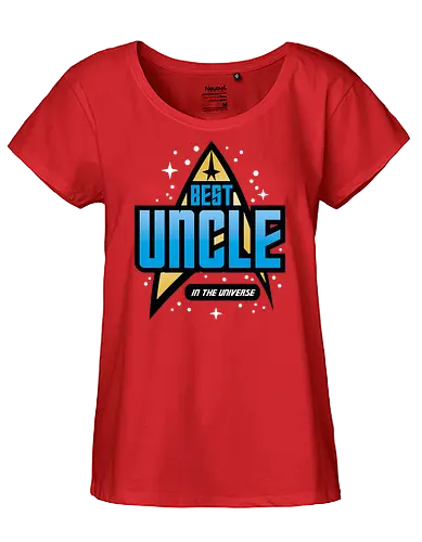 Best Trekkie Uncle - fathers day, dad, daddy, father, gifts for uncle, 60s, 70s, 80s, christmas, christmas gifts, universe, galaxy, Space, trekkie, nostalgia - Fairtrade Girl Shirt
