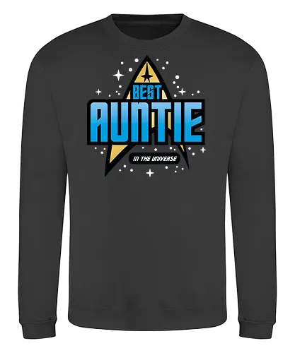 Best Trekkie Auntie - mothers day, mom, mommy, mother, gifts for auntie, 60s, 70s, 80s, christmas, christmas gifts, universe, galaxy, Space, trekkie, nostalgia - Sweatshirt
