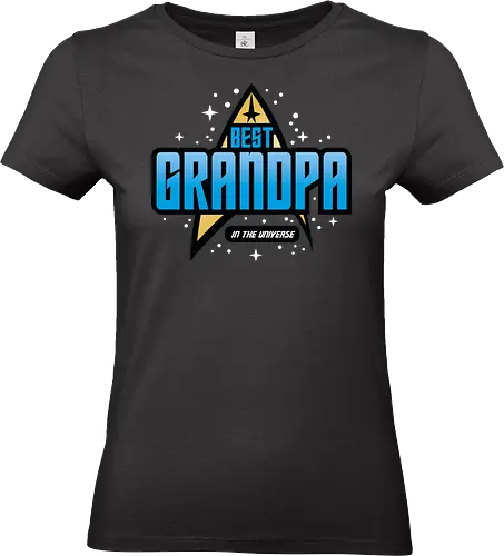 Best Trekkie Grandpa - fathers day, dad, daddy, father, gifts for grandfather, 60s, 70s, 80s, christmas, christmas gifts, universe, galaxy, Space, trekkie, nostalgia - Standard T-Shirt (Women)
