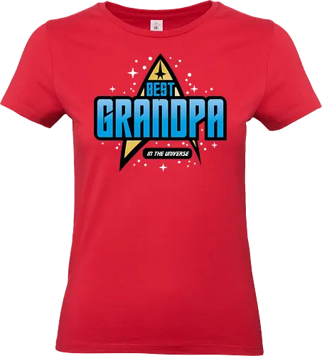 Best Trekkie Grandpa - fathers day, dad, daddy, father, gifts for grandfather, 60s, 70s, 80s, christmas, christmas gifts, universe, galaxy, Space, trekkie, nostalgia - Standard T-Shirt (Women)
