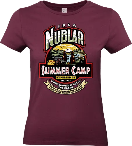 Jurassic Camp - camping funny, adventure, camping, camping life, camping lover, dinosaur, jurassic, Jurassic, nature, outdoors, park, summer, summer camp, travel, movies 90s - Standard T-Shirt (Women)