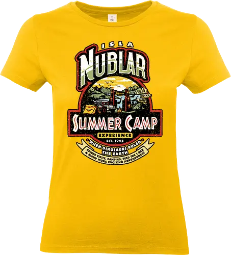 Jurassic Camp - camping funny, adventure, camping, camping life, camping lover, dinosaur, jurassic, Jurassic, nature, outdoors, park, summer, summer camp, travel, movies 90s - Standard T-Shirt (Women)