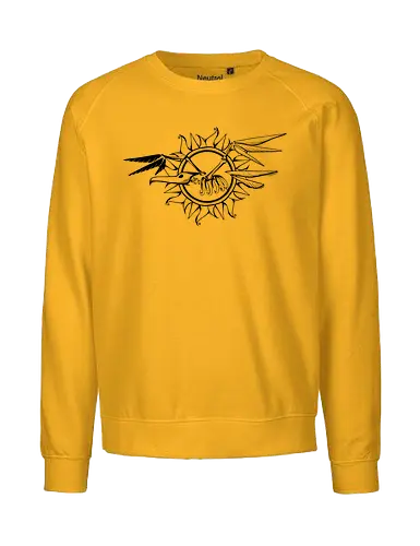 Frigatebird-Piratenflagge: Lineart - Piraten, Romanzitat, AnikaBeer, Flagge, Fregattvogel - Fairtrade Sweatshirt