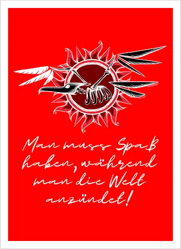 Frigatebird-Piratenflagge mit Text