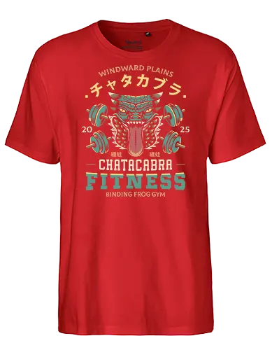 Chatacabra Fitness - monster, monster world, game, gamer, gaming, video games, hunter, monster rise, monster wilds, iceborne, palico, wyvern - Fairtrade T-Shirt