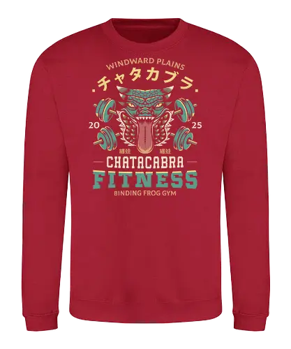 Chatacabra Fitness - monster, monster world, game, gamer, gaming, video games, hunter, monster rise, monster wilds, iceborne, palico, wyvern - Sweatshirt