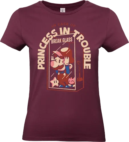 Prinzessin in Schwierigkeiten? Glas zerbrechen - retro, gaming, gamer, retro gamer - Standard T-Shirt (Women)