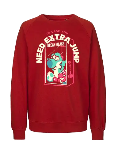 Brauchst du einen zusätzlichen Sprung? Glas zerbrechen - retro, gaming, gamer, retro gamer - Fairtrade Sweatshirt