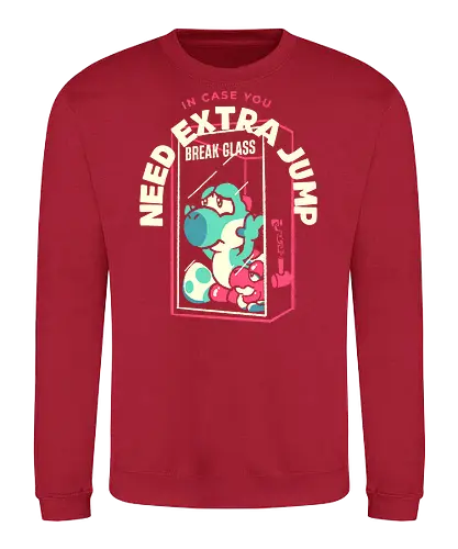 Brauchst du einen zusätzlichen Sprung? Glas zerbrechen - retro, gaming, gamer, retro gamer - Sweatshirt