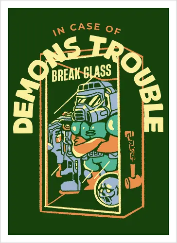 Probleme mit den Dämonen? Glas zerbrechen