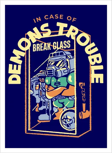 Probleme mit den Dämonen? Glas zerbrechen