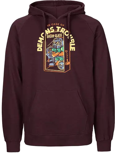 Probleme mit den Dämonen? Glas zerbrechen - retro, gaming, gamer, retro gamer - Fairtrade Hoodie