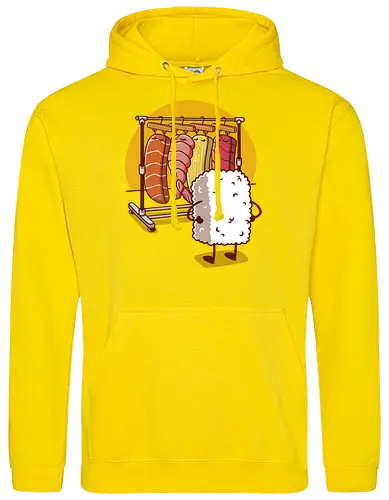 Sushi Wardrobe v2 - sushi, cute food, cute sushi, food, i love sushi, japan, japanese, kawaii, kawaii food, kawaii sushi, nigiri, sushi food, sushi lover, wardrobe - Standard Hoodie