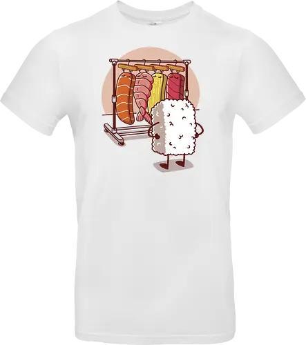 Sushi Wardrobe v2 - sushi, cute food, cute sushi, food, i love sushi, japan, japanese, kawaii, kawaii food, kawaii sushi, nigiri, sushi food, sushi lover, wardrobe - Standard T-Shirt