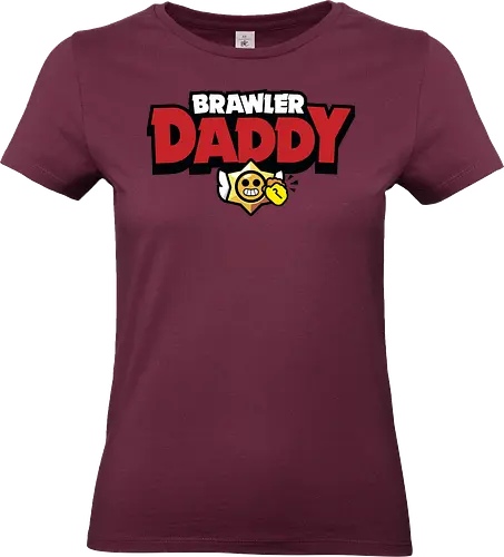 Brawler Daddy - father, fathers day, fathers day gift ideas, dad, daddy, gift for dad, brawl stars, brawl, brawler, family, gaming, matching family, family squad, video gamer gifts - Standard T-Shirt (Women)
