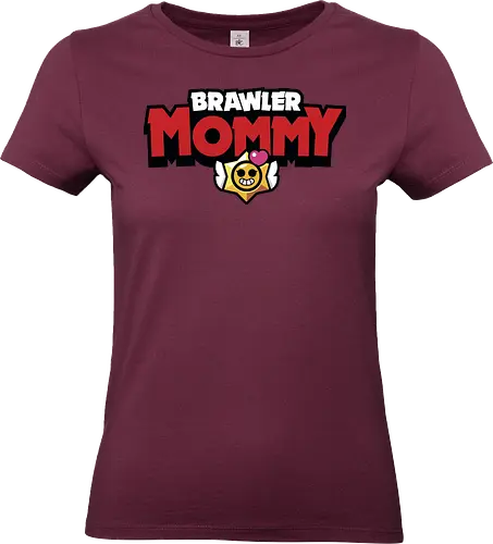 Brawler Mommy - mother, mothers day, mothers day gift ideas, mom, mommy, gift for mom, brawl stars, brawl, brawler, family, gaming, matching family, family squad, video gamer gifts - Standard T-Shirt (Women)