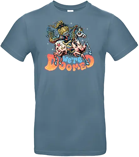 We are doomed - Horror, zombies, parody, mash up, cartoons, classic, animated, rainbow - Standard T-Shirt