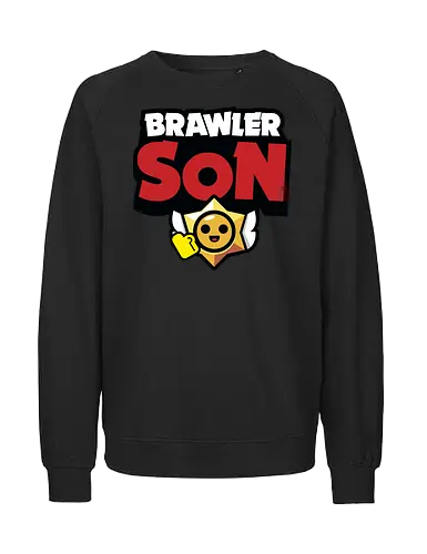 Brawler Son - mother, mothers day, father, fathers day, gift for son, birthday gift ideas, christmas, brawl stars, brawl, brawler, family, gaming, matching family, family squad, video gamer gifts - Fairtrade Sweatshirt