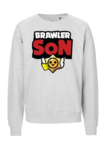 Brawler Son - mother, mothers day, father, fathers day, gift for son, birthday gift ideas, christmas, brawl stars, brawl, brawler, family, gaming, matching family, family squad, video gamer gifts - Fairtrade Sweatshirt