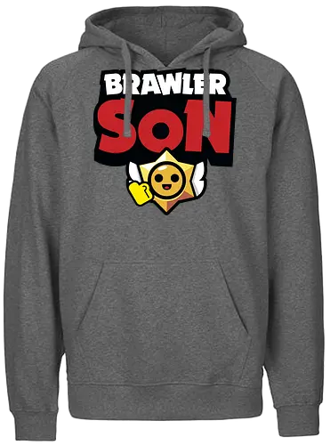 Brawler Son - mother, mothers day, father, fathers day, gift for son, birthday gift ideas, christmas, brawl stars, brawl, brawler, family, gaming, matching family, family squad, video gamer gifts - Fairtrade Hoodie