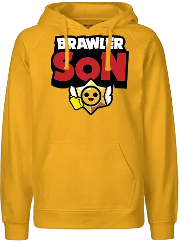 Brawler Son - mother, mothers day, father, fathers day, gift for son, birthday gift ideas, christmas, brawl stars, brawl, brawler, family, gaming, matching family, family squad, video gamer gifts - Fairtrade Hoodie