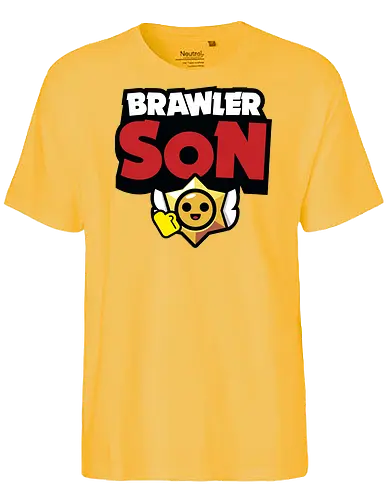 Brawler Son - mother, mothers day, father, fathers day, gift for son, birthday gift ideas, christmas, brawl stars, brawl, brawler, family, gaming, matching family, family squad, video gamer gifts - Fairtrade T-Shirt