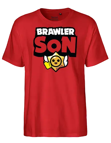 Brawler Son - mother, mothers day, father, fathers day, gift for son, birthday gift ideas, christmas, brawl stars, brawl, brawler, family, gaming, matching family, family squad, video gamer gifts - Fairtrade T-Shirt