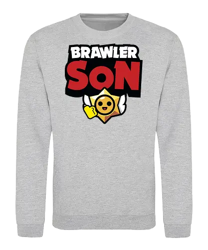 Brawler Son - mother, mothers day, father, fathers day, gift for son, birthday gift ideas, christmas, brawl stars, brawl, brawler, family, gaming, matching family, family squad, video gamer gifts - Sweatshirt