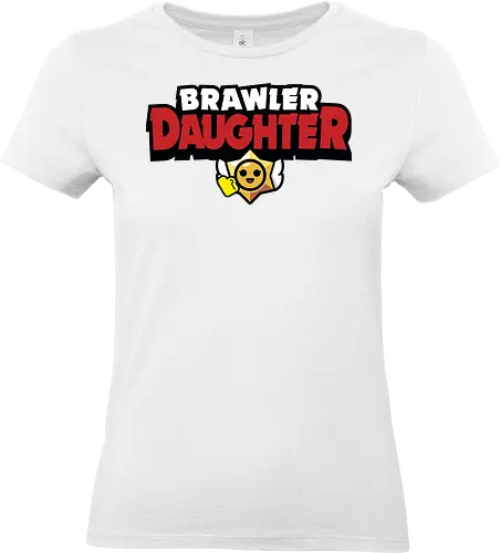 Brawler Daughter - mother, mothers day, father, fathers day, gift for daughter, birthday gift ideas, christmas, brawl stars, brawl, brawler, family, gaming, matching family, family squad, video gamer gifts - Standard T-Shirt (Women)