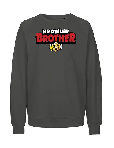 Brawler Brother - mother, mothers day, father, fathers day, gift for brother, birthday gift ideas, christmas, brawl stars, brawl, brawler, family, gaming, matching family, family squad, video gamer gifts - Fairtrade Sweatshirt