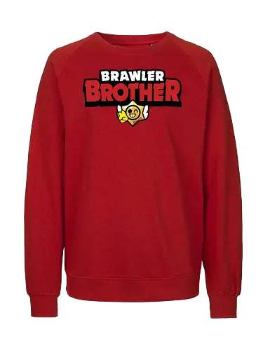 Brawler Brother - mother, mothers day, father, fathers day, gift for brother, birthday gift ideas, christmas, brawl stars, brawl, brawler, family, gaming, matching family, family squad, video gamer gifts - Fairtrade Sweatshirt