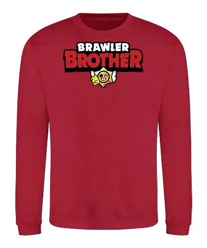 Brawler Brother - mother, mothers day, father, fathers day, gift for brother, birthday gift ideas, christmas, brawl stars, brawl, brawler, family, gaming, matching family, family squad, video gamer gifts - Sweatshirt