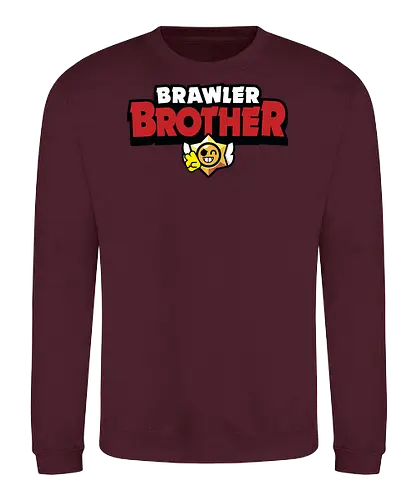 Brawler Brother - mother, mothers day, father, fathers day, gift for brother, birthday gift ideas, christmas, brawl stars, brawl, brawler, family, gaming, matching family, family squad, video gamer gifts - Sweatshirt