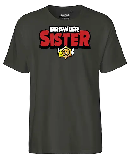 Brawler Sister - mother, mothers day, father, fathers day, gift for sister, birthday gift ideas, christmas, brawl stars, brawl, brawler, family, gaming, matching family, family squad, video gamer gifts - Fairtrade T-Shirt