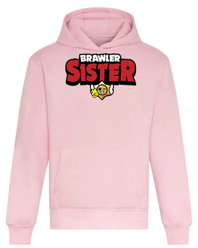 Brawler Sister - mother, mothers day, father, fathers day, gift for sister, birthday gift ideas, christmas, brawl stars, brawl, brawler, family, gaming, matching family, family squad, video gamer gifts - Heavyweight Hoodie