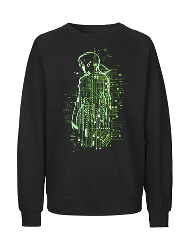 Hero of tomorrow - LOZ, gaming, gamer, video game, fantasy, circuit boards, geek - Fairtrade Sweatshirt
