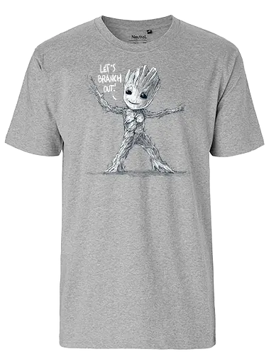 Let's branch out!! - scifi, funny, pop culture, movie character, comics, cute, tree - Fairtrade T-Shirt