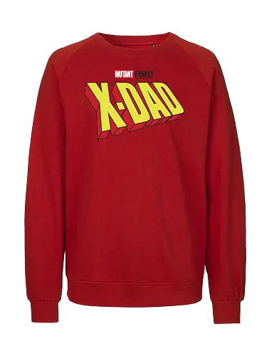 Mutant X-Dad - dad, daddy, family, father, fathers day, fathers day gift ideas, gift for dad, comic, matching family, mutant pride, x men, x men mutant, cartoons, family squad, animation - Fairtrade Sweatshirt