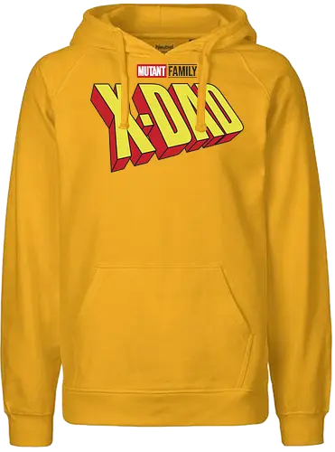 Mutant X-Dad - dad, daddy, family, father, fathers day, fathers day gift ideas, gift for dad, comic, matching family, mutant pride, x men, x men mutant, cartoons, family squad, animation - Fairtrade Hoodie