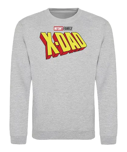 Mutant X-Dad - dad, daddy, family, father, fathers day, fathers day gift ideas, gift for dad, comic, matching family, mutant pride, x men, x men mutant, cartoons, family squad, animation - Sweatshirt