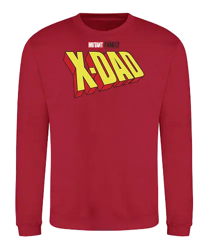 Mutant X-Dad - dad, daddy, family, father, fathers day, fathers day gift ideas, gift for dad, comic, matching family, mutant pride, x men, x men mutant, cartoons, family squad, animation - Sweatshirt