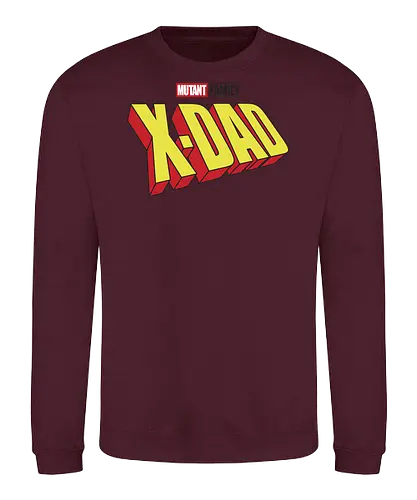 Mutant X-Dad - dad, daddy, family, father, fathers day, fathers day gift ideas, gift for dad, comic, matching family, mutant pride, x men, x men mutant, cartoons, family squad, animation - Sweatshirt