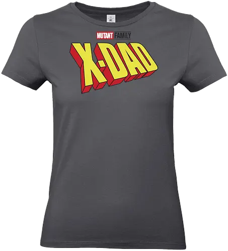 Mutant X-Dad - dad, daddy, family, father, fathers day, fathers day gift ideas, gift for dad, comic, matching family, mutant pride, x men, x men mutant, cartoons, family squad, animation - Standard T-Shirt (Women)